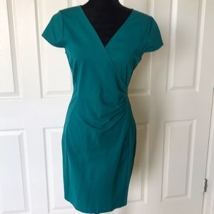 Super sexy Kenneth Cole Teal dress w/ zipup back 6